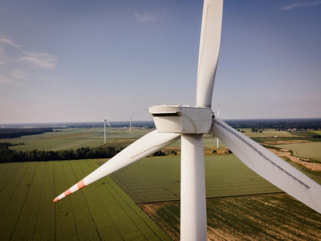a closeup of a windmill